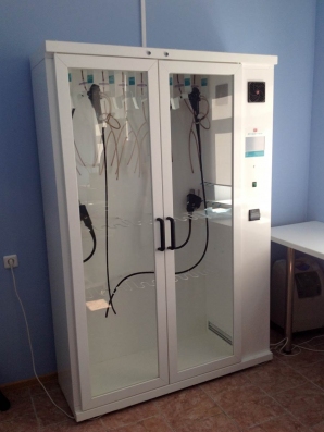 Шкаф для сушки и хранения на 8 гибких эндоскопов Эндокаб 8А в городской поликлинике №20