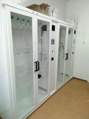 Шкафы для сушки и хранения гибких эндоскопов Эндокаб 8А в Краевом клиническом центре онкологии г. Хабаровска